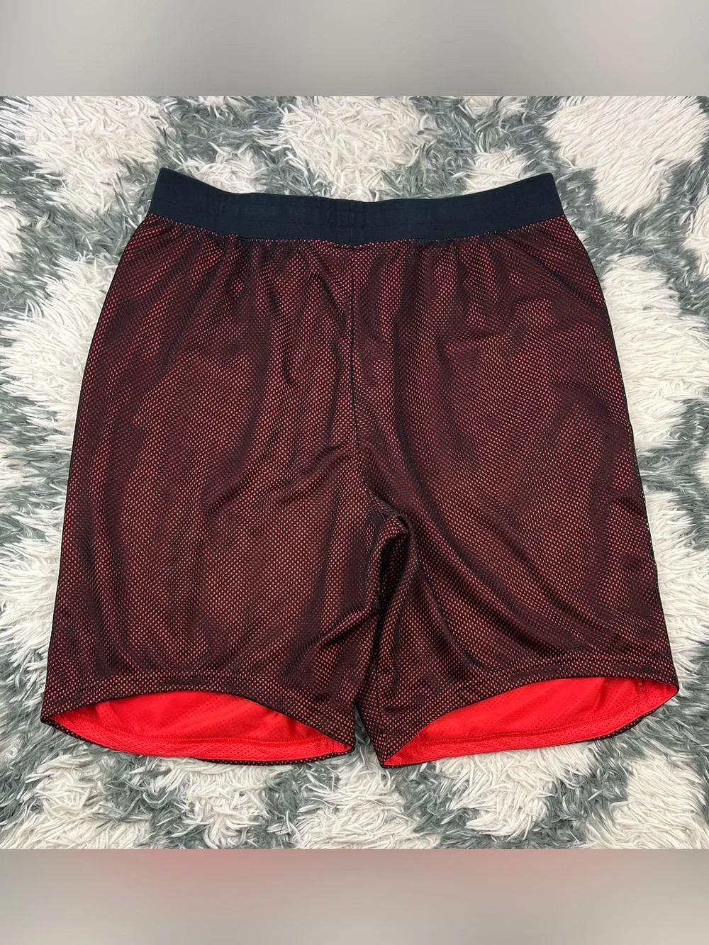 Nike Air Mens Basketball Shorts XL Black Red Air Pivot V3` Drawstring 778060-010